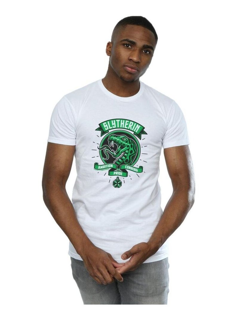 Harry Potter - T-shirt SLYTHERIN Blanc - Kiabi
