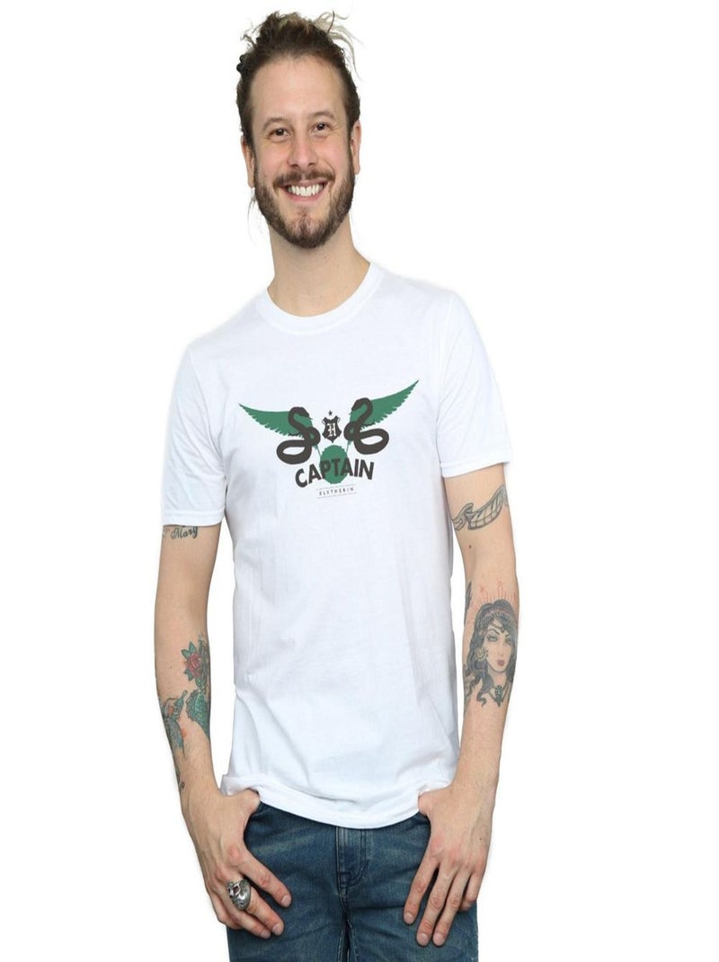 Harry Potter - T-shirt SLYTHERIN Blanc - Kiabi