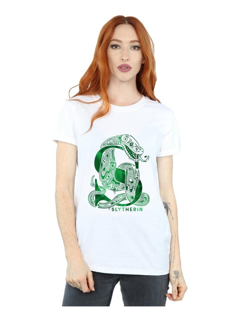 Harry Potter - T-shirt SLYTHERIN Blanc - Kiabi