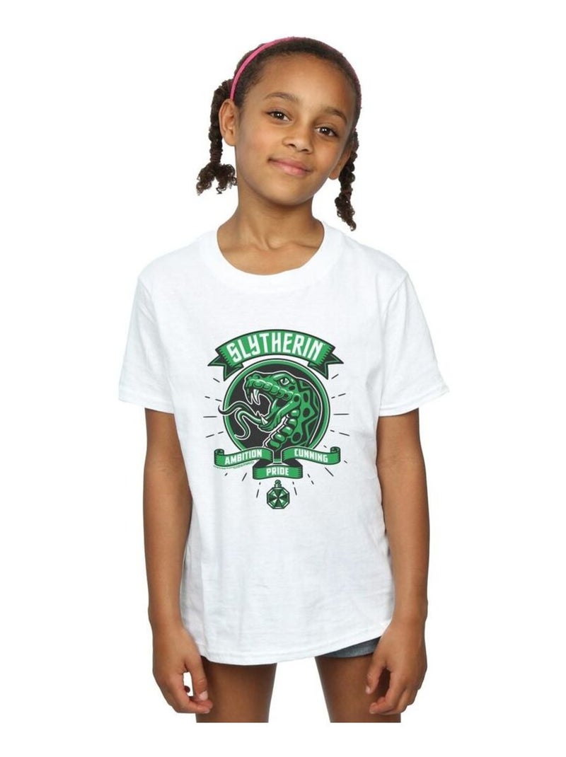 Harry Potter - T-shirt SLYTHERIN Blanc - Kiabi