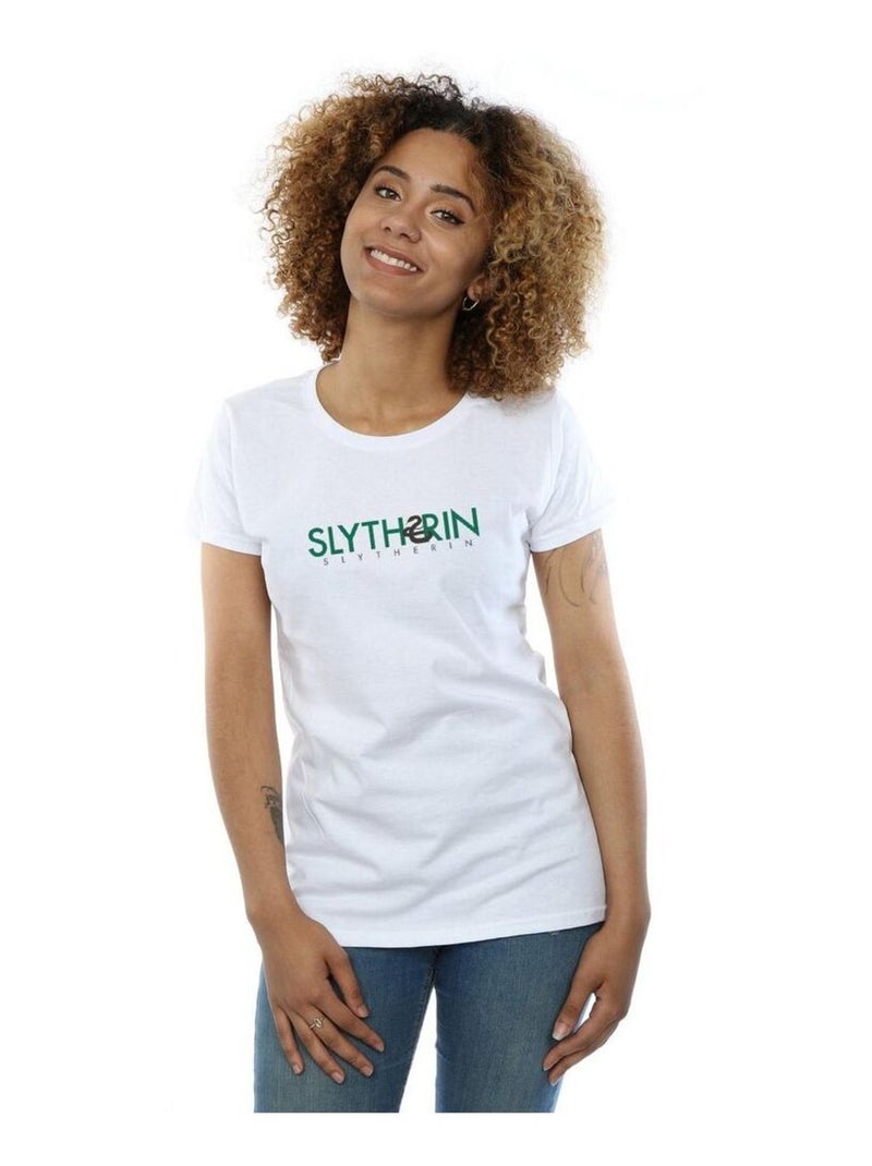 Harry Potter - T-shirt SLYTHERIN Blanc - Kiabi