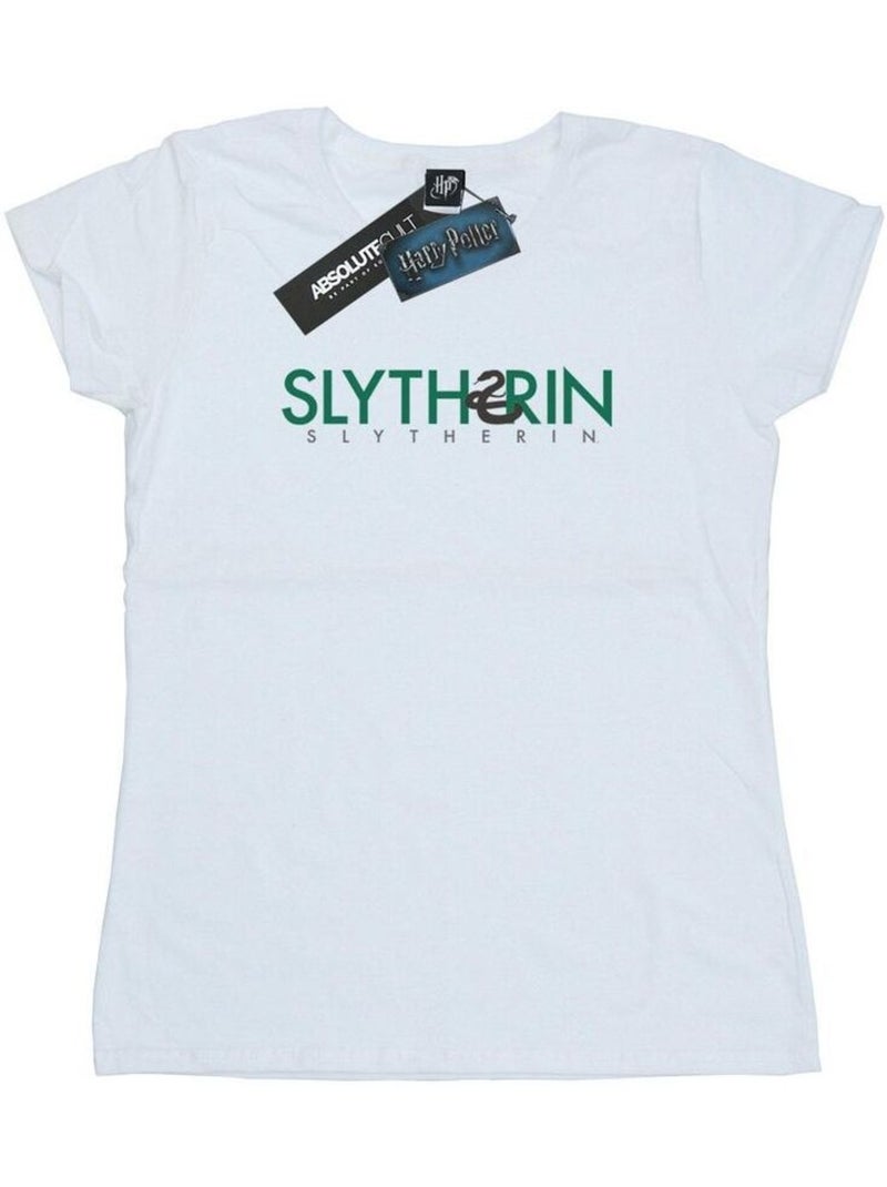 Harry Potter - T-shirt SLYTHERIN Blanc - Kiabi