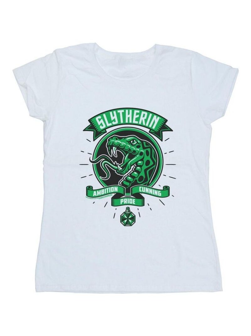 Harry Potter - T-shirt SLYTHERIN Blanc - Kiabi