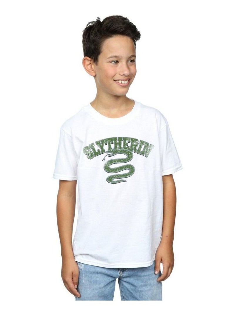 Harry Potter - T-shirt SLYTHERIN Blanc - Kiabi