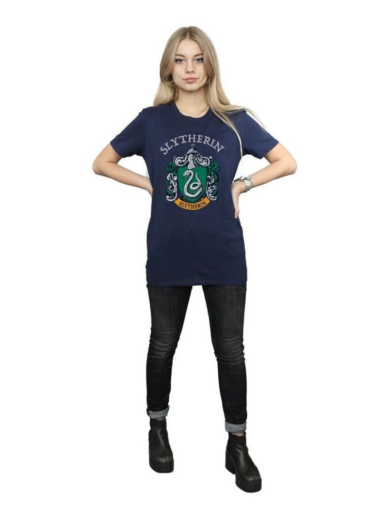 Harry Potter - T-shirt SLYTHERIN Bleu marine - Kiabi