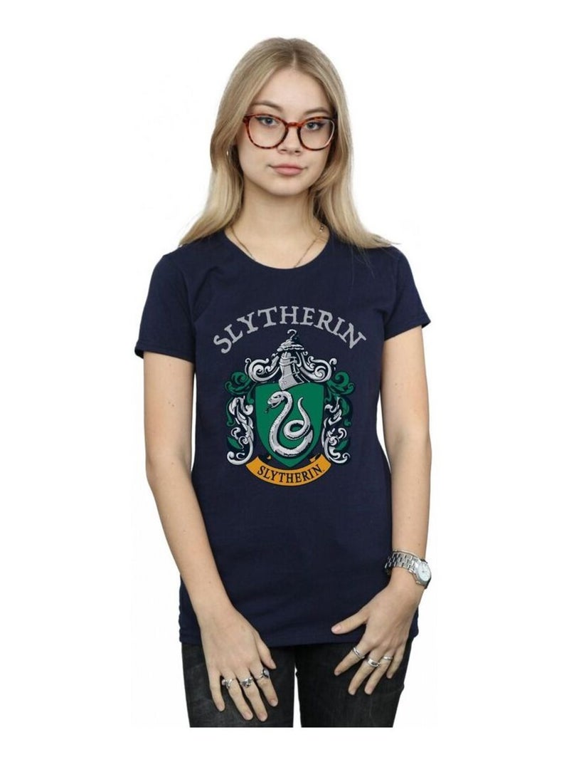Harry Potter - T-shirt SLYTHERIN Bleu marine - Kiabi