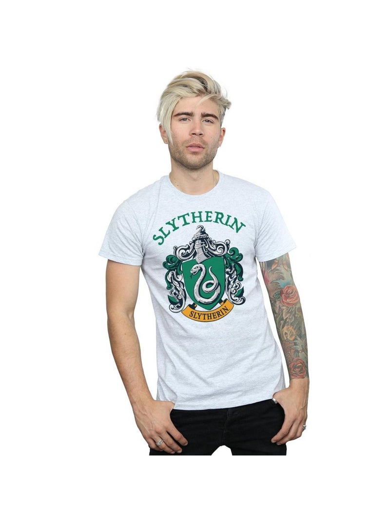 Harry Potter - T-shirt SLYTHERIN Gris chiné - Kiabi