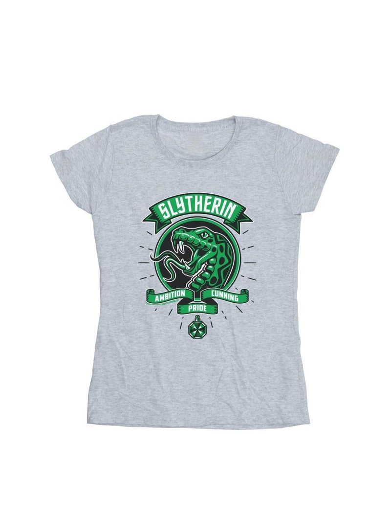 Harry Potter - T-shirt SLYTHERIN Gris chiné - Kiabi