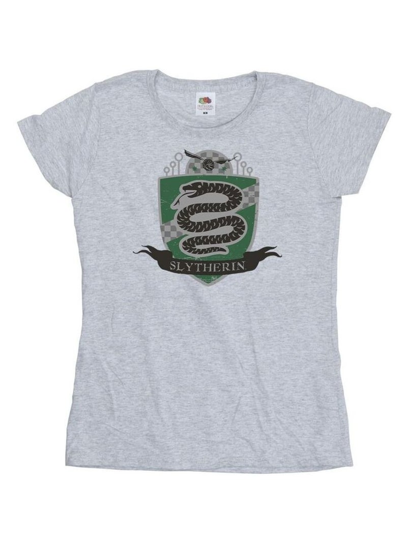 Harry Potter - T-shirt SLYTHERIN Gris chiné - Kiabi
