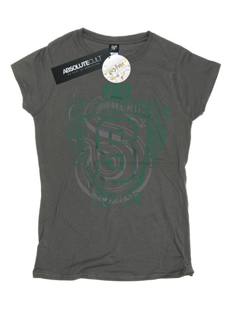 Harry Potter - T-shirt SLYTHERIN Gris Noir - Kiabi