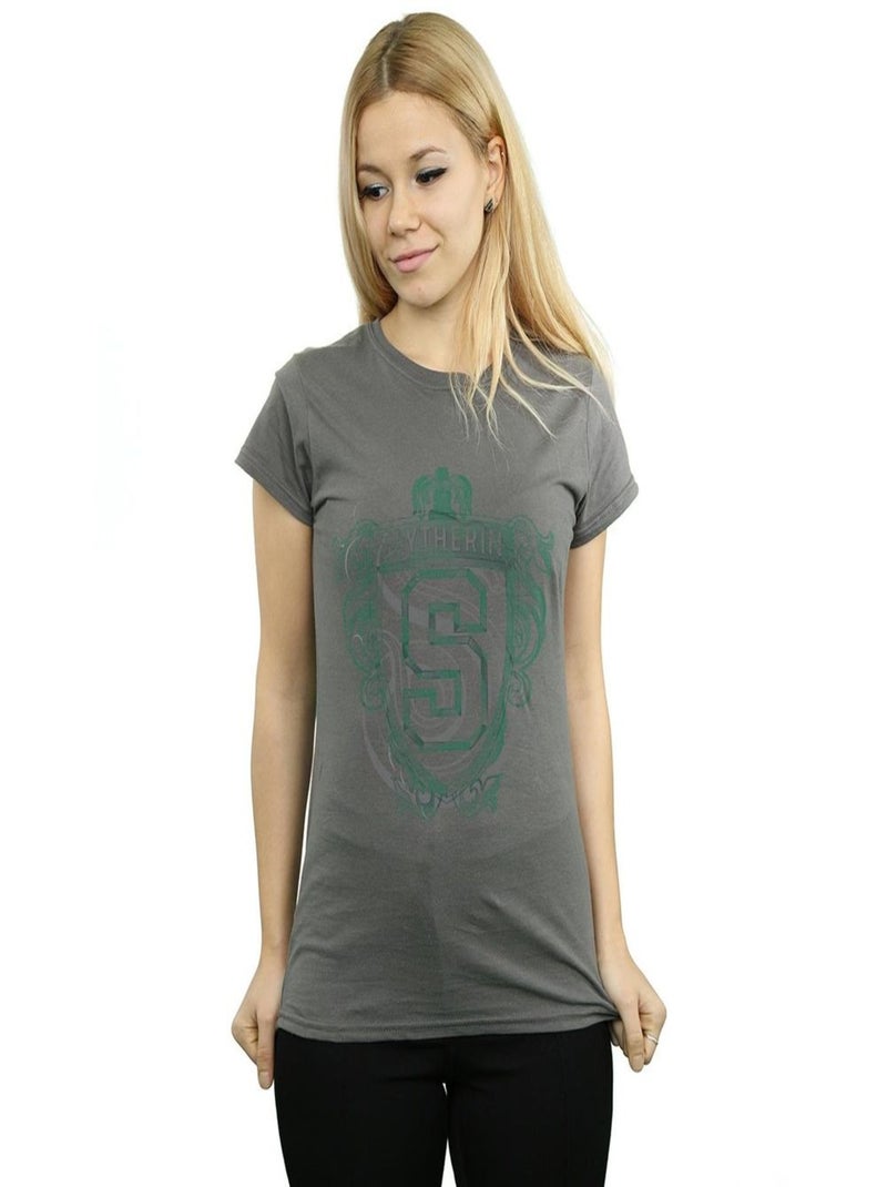 Harry Potter - T-shirt SLYTHERIN Gris Noir - Kiabi