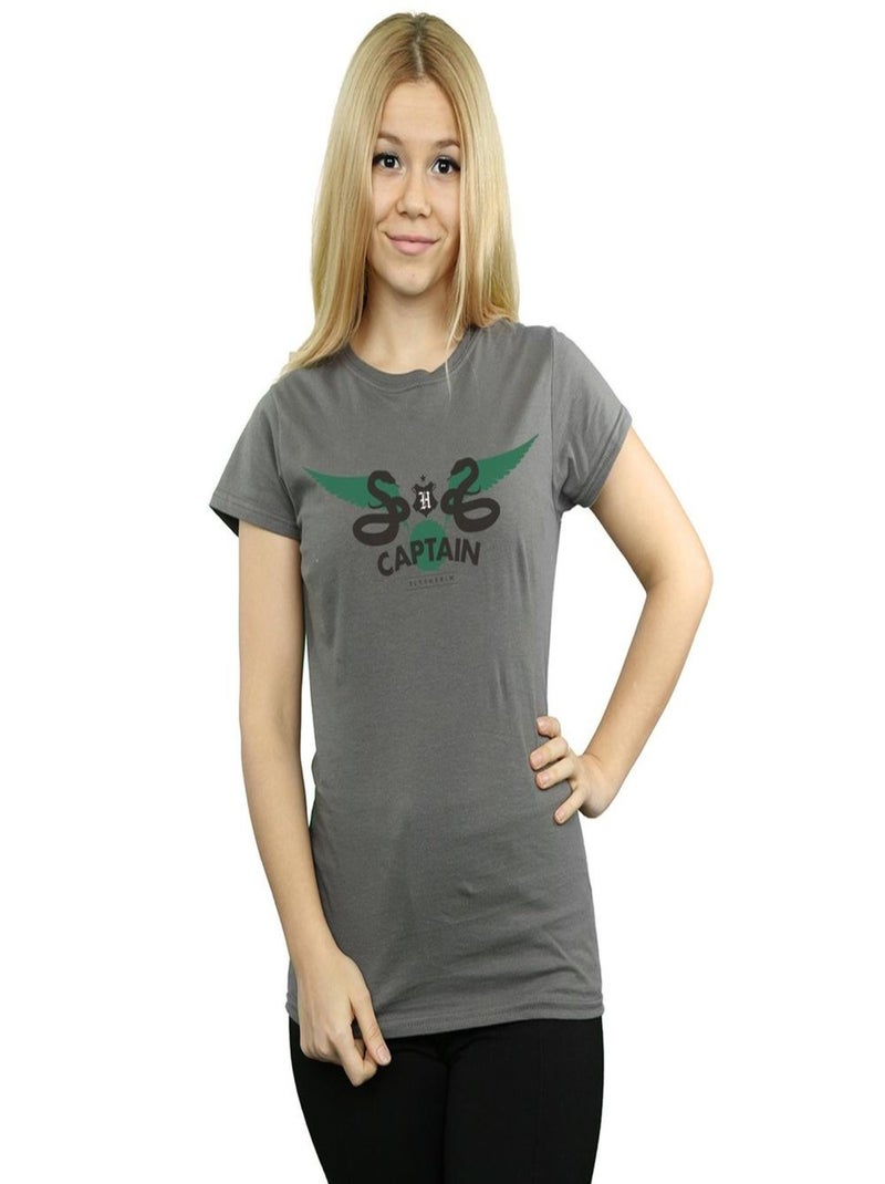 Harry Potter - T-shirt SLYTHERIN Gris Noir - Kiabi