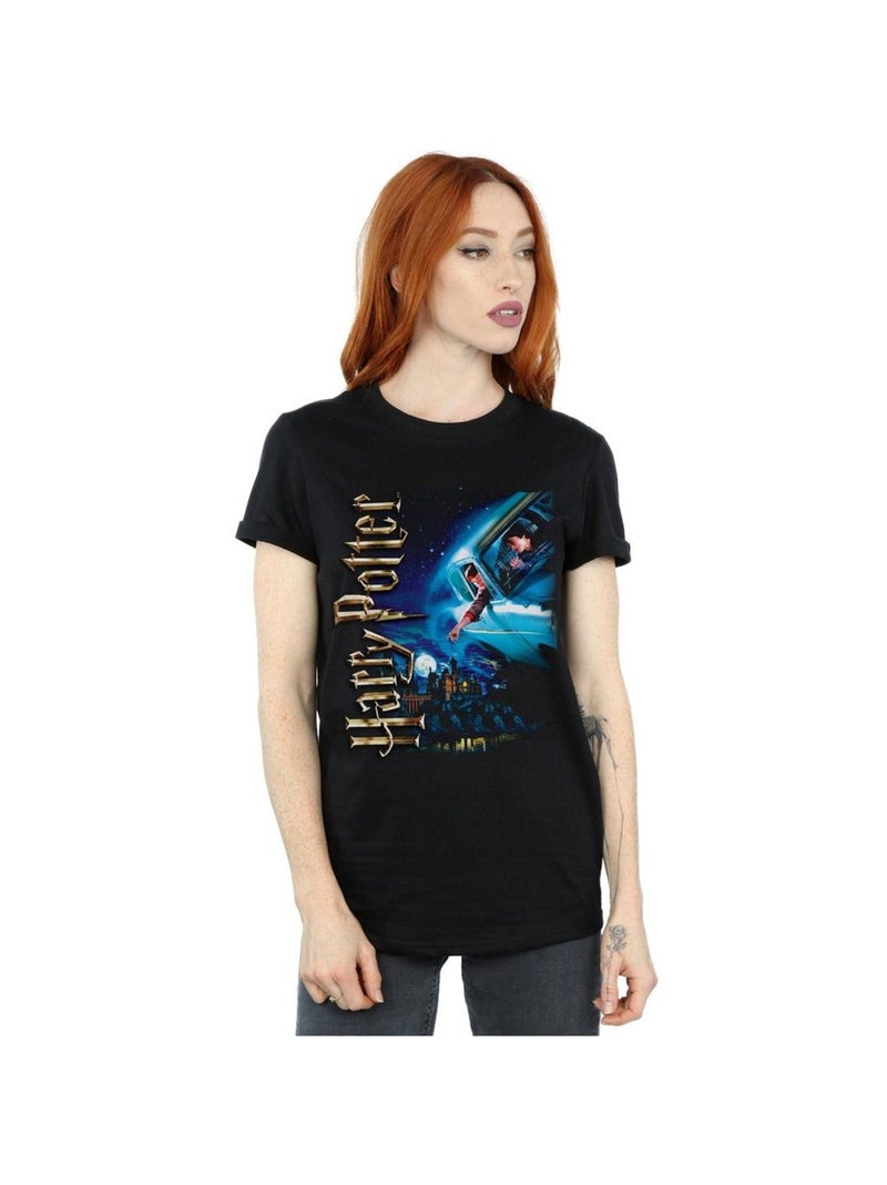 Harry Potter - T-shirt SMILES AT HOGWARTS Noir - Kiabi