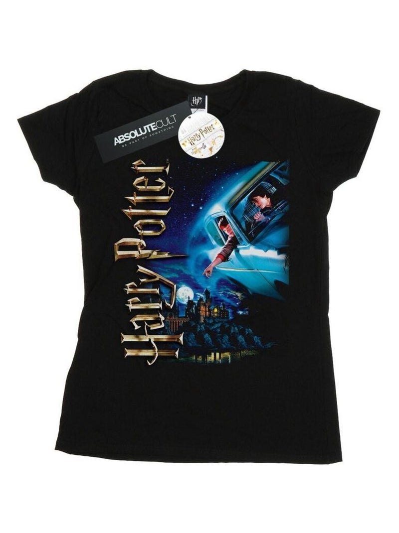 Harry Potter - T-shirt SMILES AT HOGWARTS Noir - Kiabi