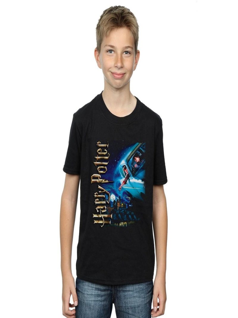 Harry Potter - T-shirt SMILES AT HOGWARTS Noir - Kiabi