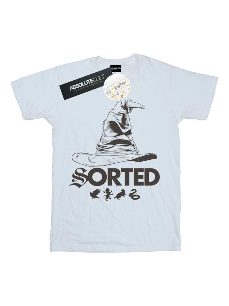 Harry Potter - T-shirt SORTING HAT Blanc - Kiabi