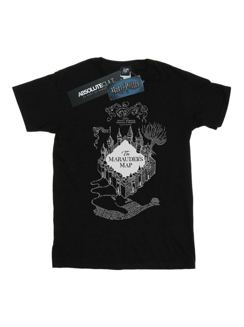 Harry Potter - T-shirt THE MARAUDER'S MAP Noir - Kiabi