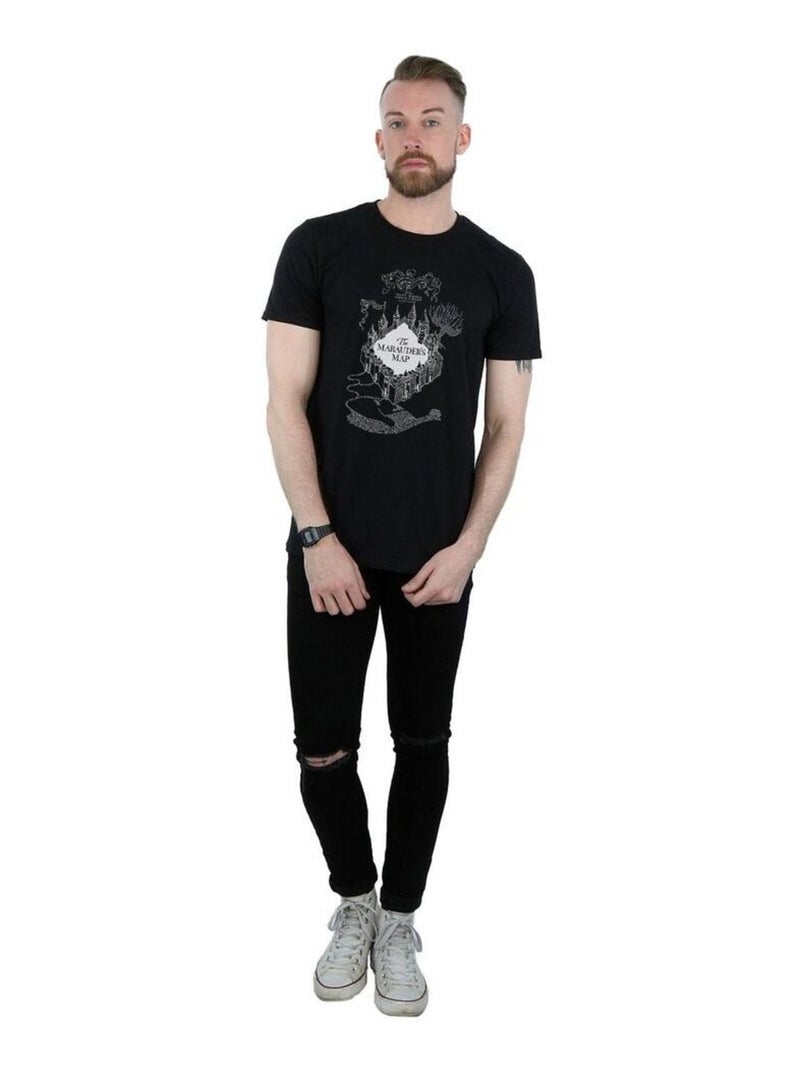 Harry Potter - T-shirt THE MARAUDER'S MAP Noir - Kiabi