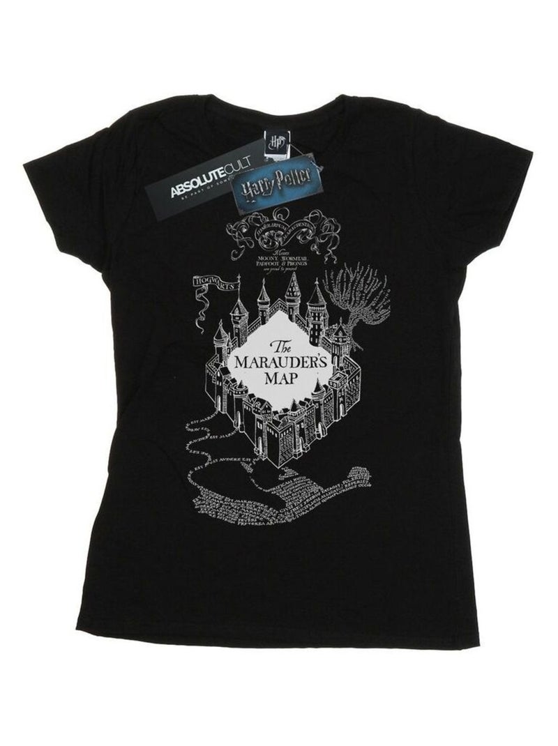 Harry Potter - T-shirt THE MARAUDER'S MAP Noir - Kiabi