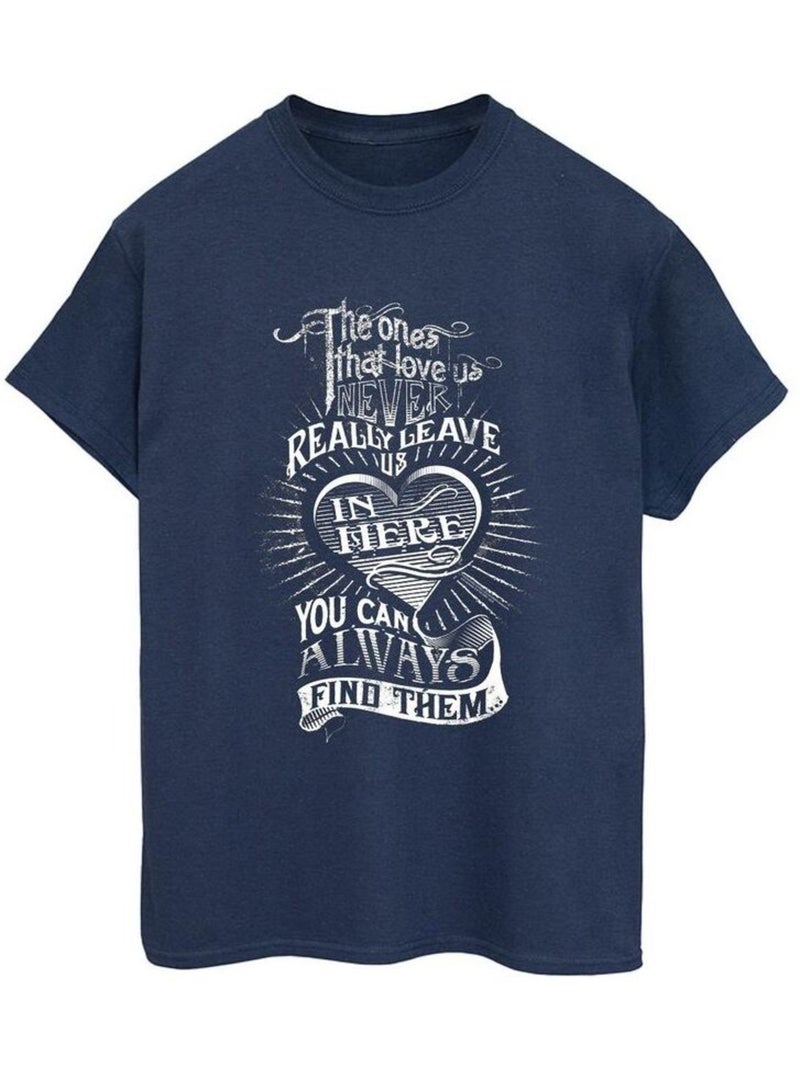 Harry Potter - T-shirt THE ONES THAT LOVE US Bleu marine - Kiabi