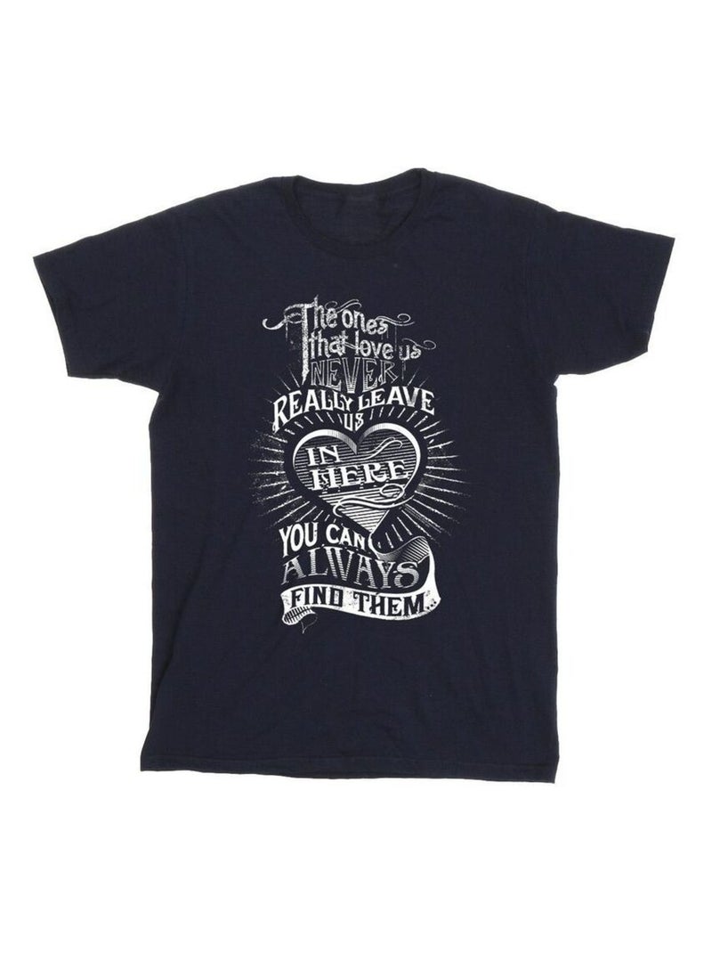 Harry Potter - T-shirt THE ONES THAT LOVE US Bleu marine - Kiabi