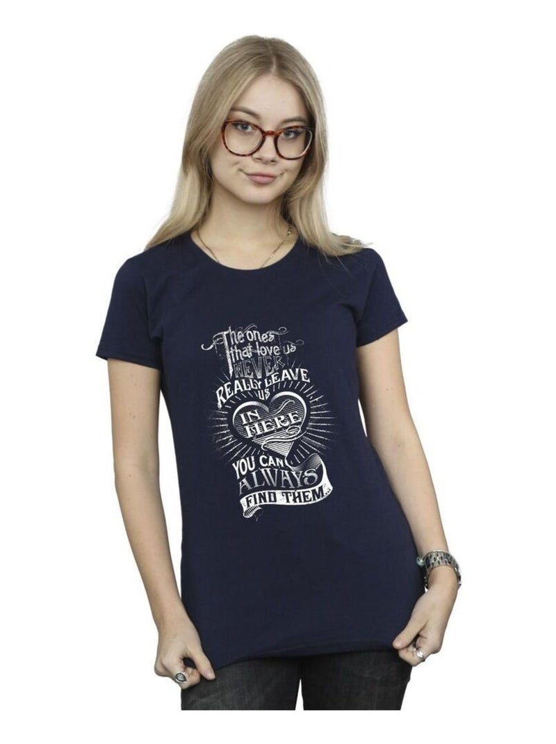 Harry Potter - T-shirt THE ONES THAT LOVE US Bleu marine - Kiabi