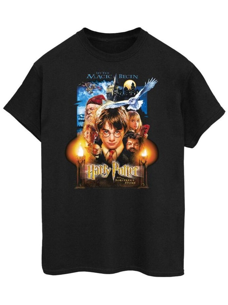Harry Potter - T-shirt THE SORCERER'S STONE Noir - Kiabi