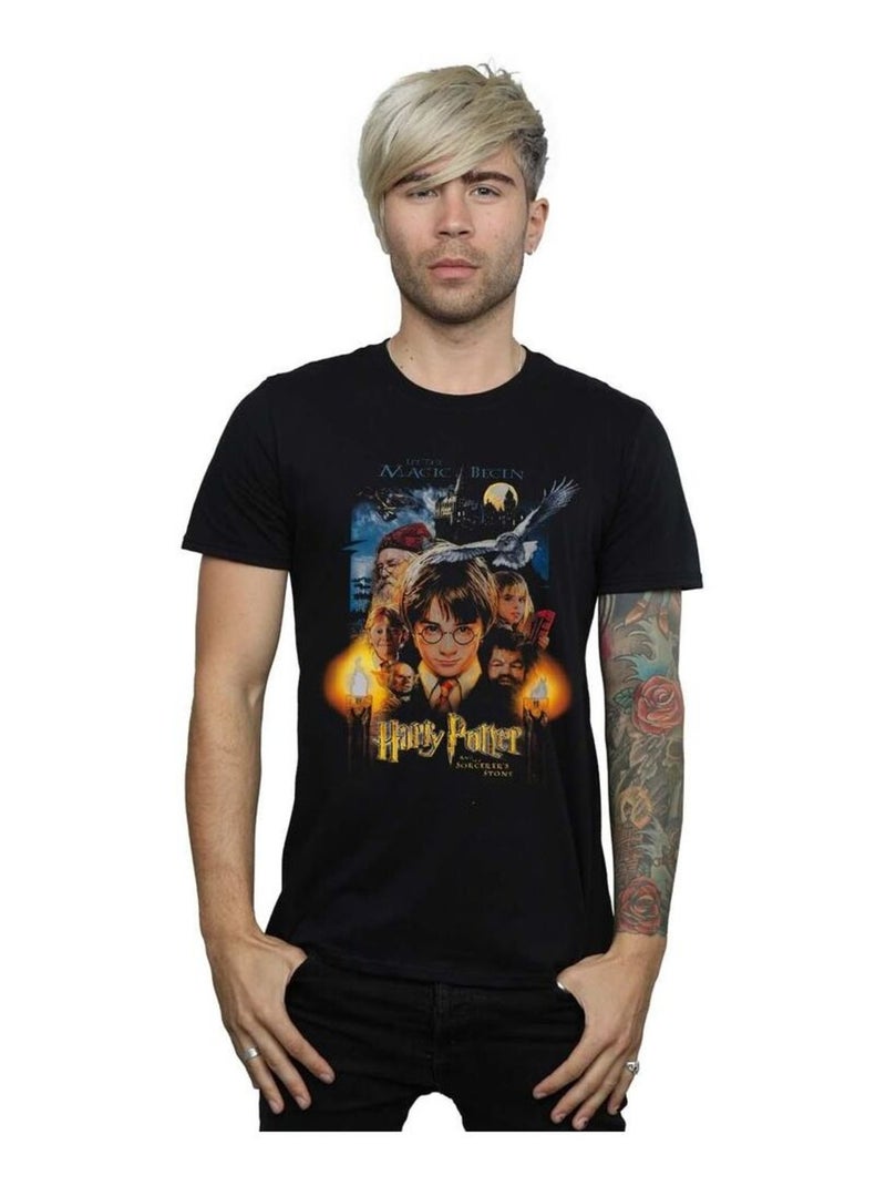 Harry Potter - T-shirt THE SORCERER'S STONE Noir - Kiabi