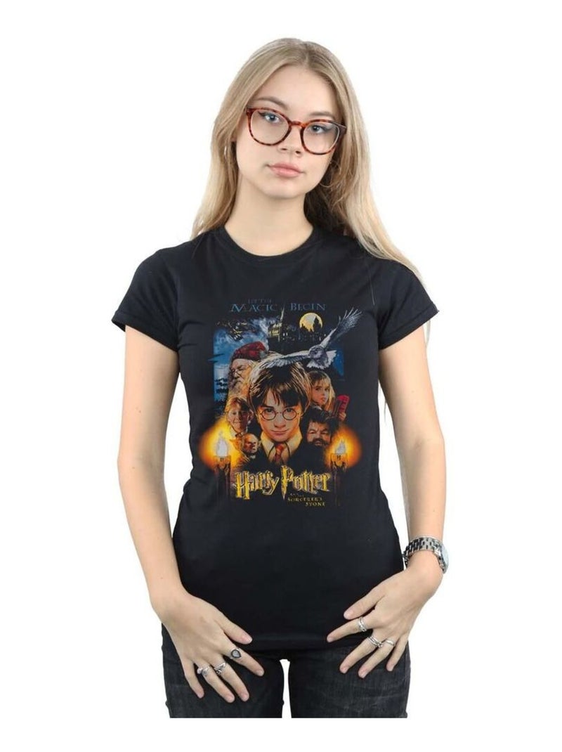 Harry Potter - T-shirt THE SORCERER'S STONE Noir - Kiabi