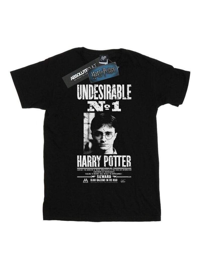 Harry Potter - T-shirt UNDESIRABLE NO. Noir - Kiabi