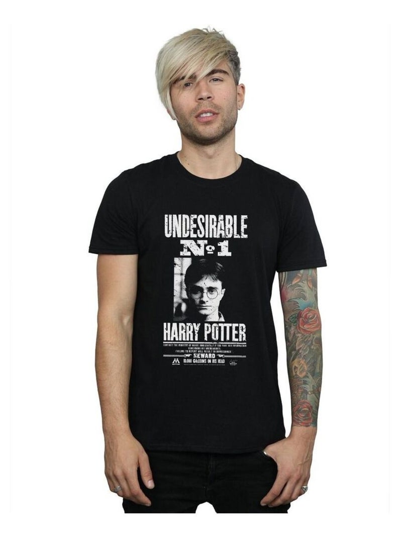 Harry Potter - T-shirt UNDESIRABLE NO. Noir - Kiabi