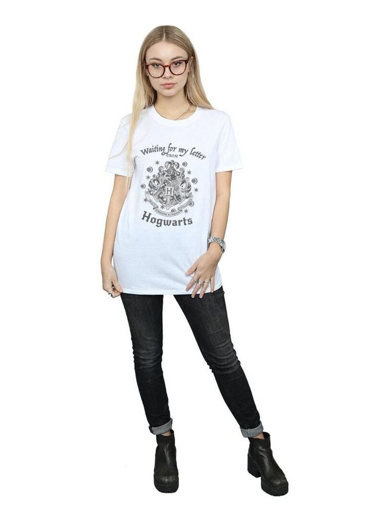Harry Potter - T-shirt WAITING FOR MY LETTER Blanc - Kiabi