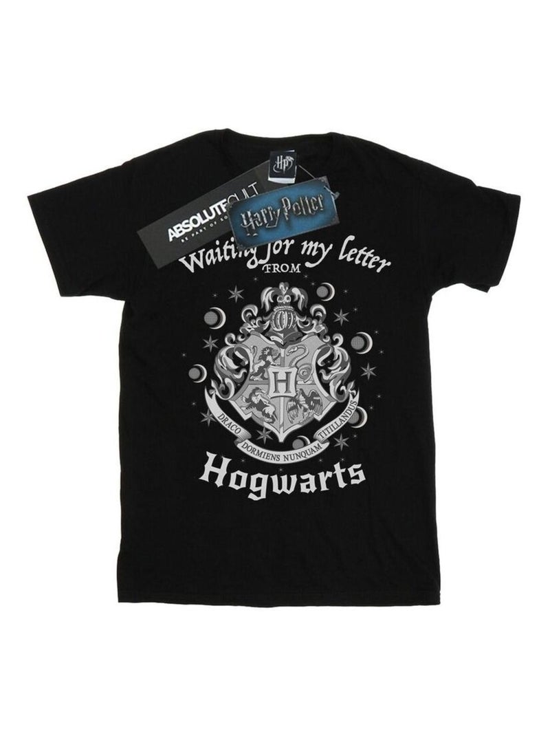 Harry Potter - T-shirt WAITING FOR MY LETTER Noir - Kiabi