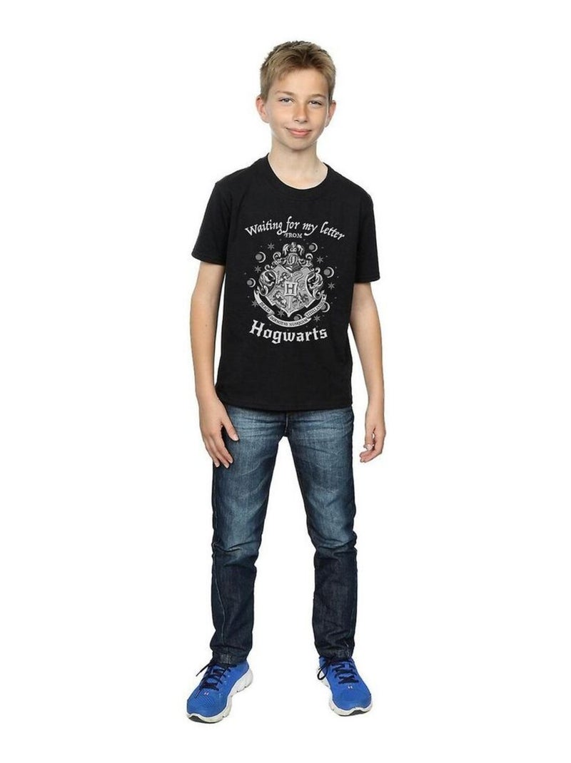 Harry Potter - T-shirt WAITING FOR MY LETTER Noir - Kiabi