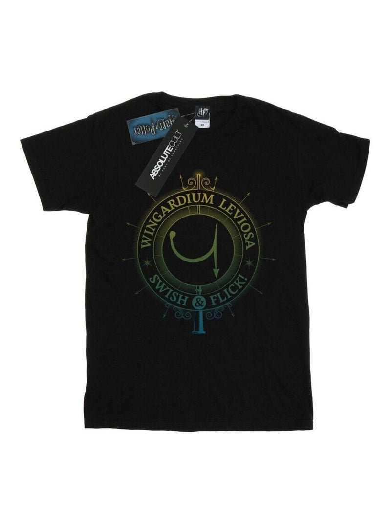 Harry Potter - T-shirt WINGARDIUM LEVIOSA Noir - Kiabi