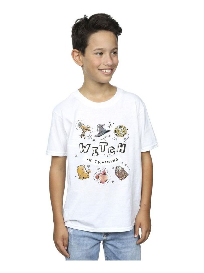 Harry Potter - T-shirt WITCH IN TRAINING Blanc - Kiabi