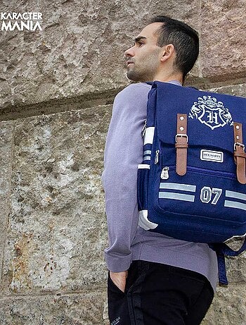 Harry Potter Academy Sac à dos Oxford, Bleu Foncé