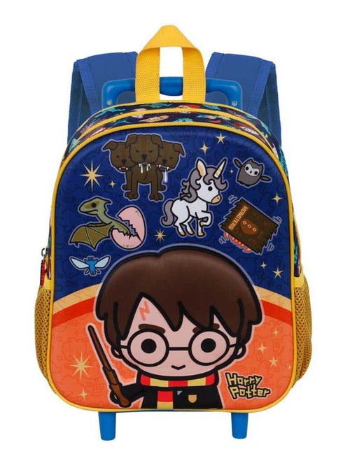 Harry Potter Crest Sac à dos 3D à Roulettes Petit, Orange - Kiabi