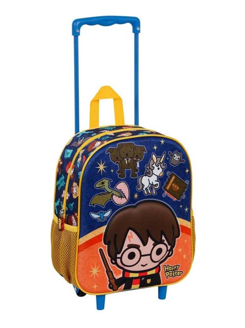 Harry Potter Crest Sac à dos 3D à Roulettes Petit, Orange - Kiabi