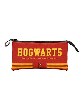 Harry Potter Gryffindor Trousse Triple, Rouge