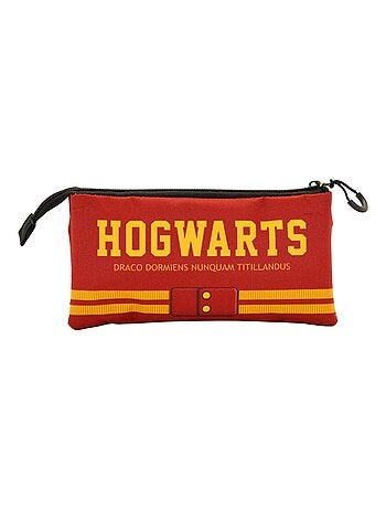 Harry Potter Gryffindor Trousse Triple, Rouge