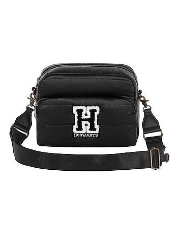 Harry Potter H Sac à Bandoulière IBiscuit Padding, Noir