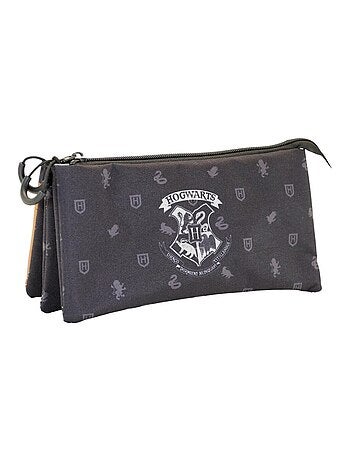 Harry Potter Hogwarts Trousse Triple FAN, Noir