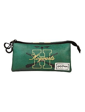Harry Potter Howarsity Trousse Triple ECO, Vert