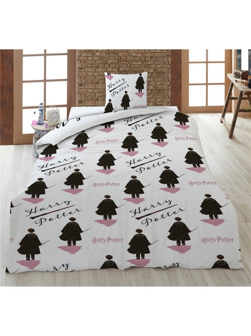 Harry Potter, Parure de Lit Enfant Imprimée Réversible Polycoton, Aventures - Kiabi