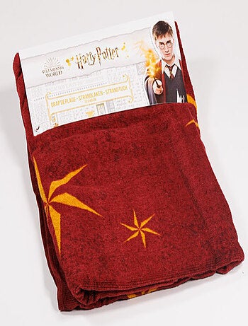 Harry Potter, Serviette de Bain Enfant Imprimée 100% Coton, POUDLARD