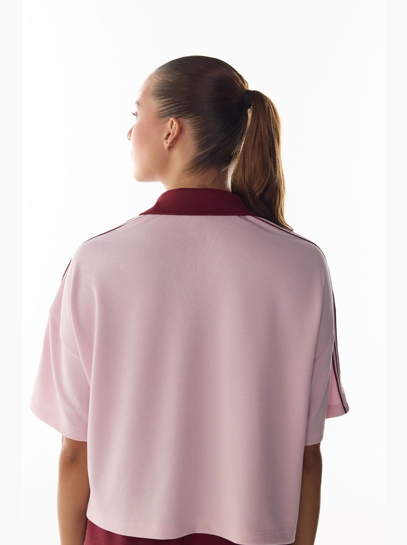 Harvard jersey t-shirt à manches courtes penti Rose clair - Kiabi