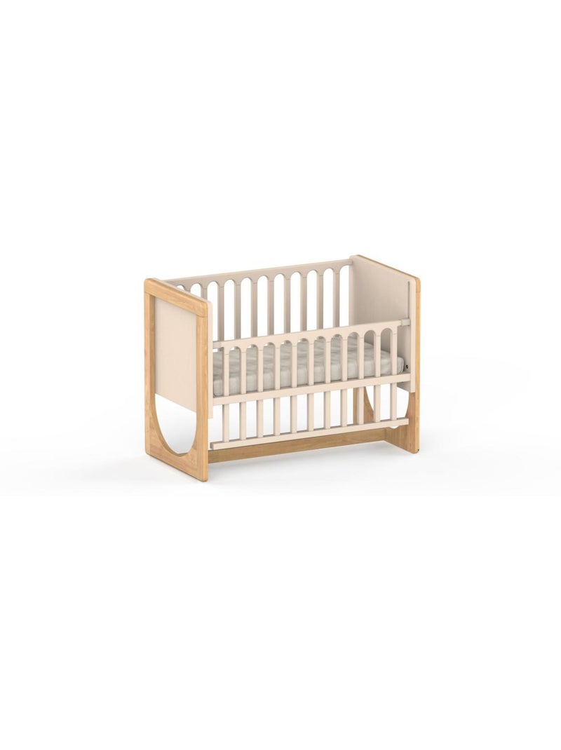 Hato - lit bébé  and  cododo 4-en-1 avec matelas Beige - Kiabi