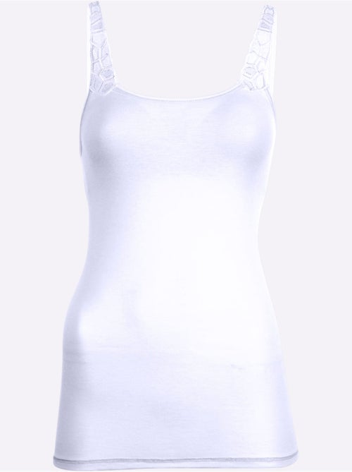 Haut à bretelles jersey fin - taille standard - witt - Kiabi Haut à bretelles jersey fin - taille standard - witt - Kiabi