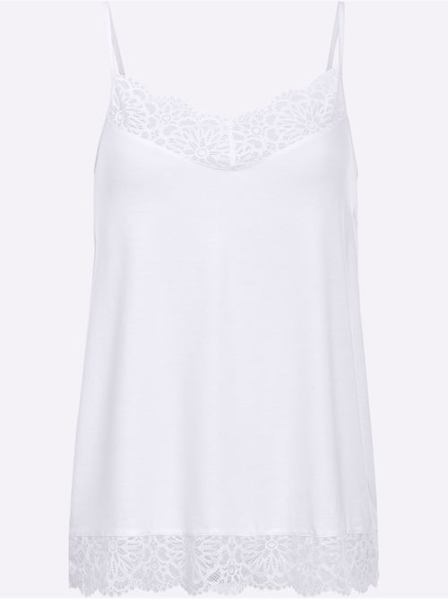 Haut à bretelles qualité douce et fluide - taille standard - witt - Kiabi Haut à bretelles qualité douce et fluide - taille standard - witt - Kiabi